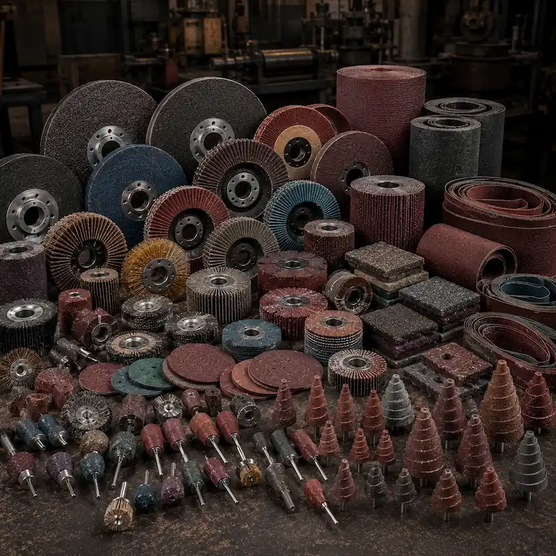 Industrial abrasive manufacturing